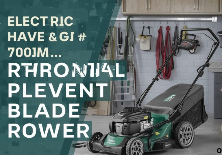 Electric Lawn Mower Storage Tips to Keep Blades Rust Free