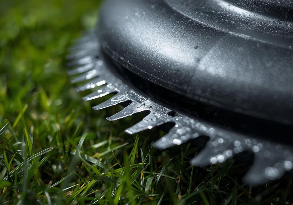 sharpen electric lawn mower blade