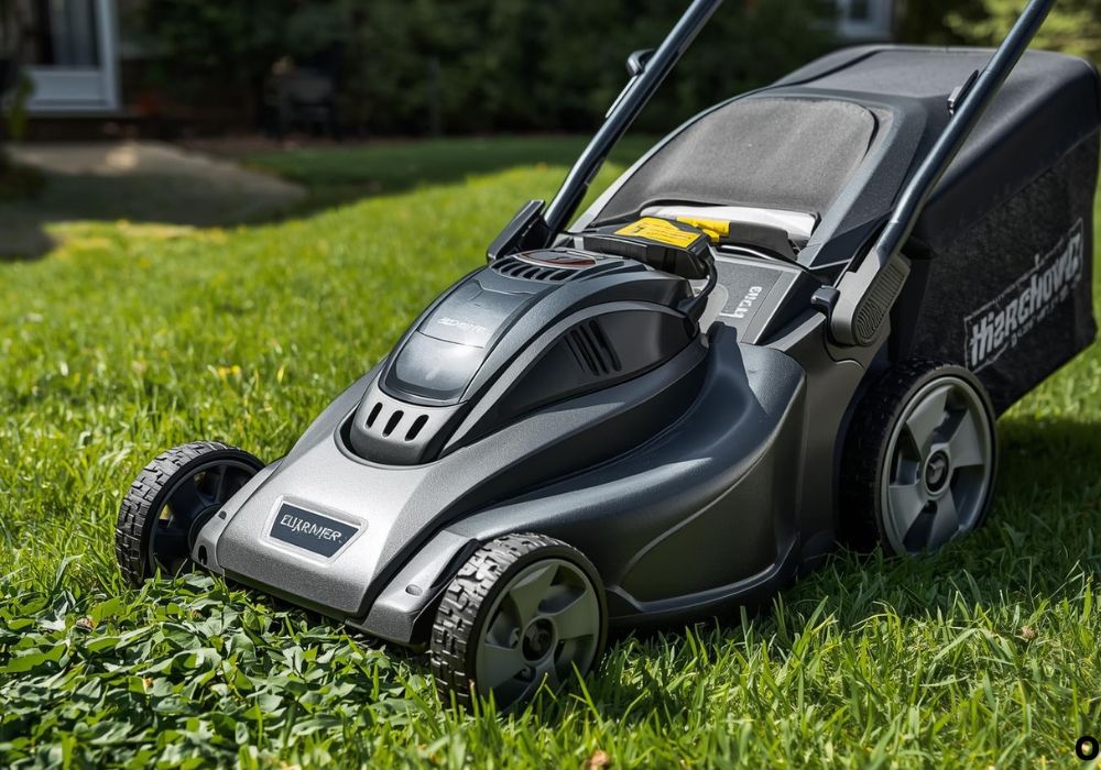 electric lawn mower with mulching option