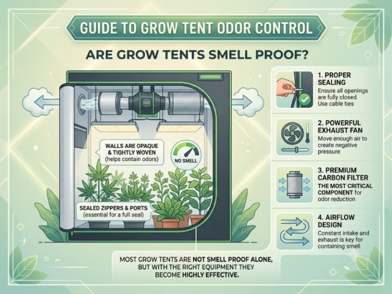Are Grow Tents Smell Proof? How to Control Grow Tent Odors 