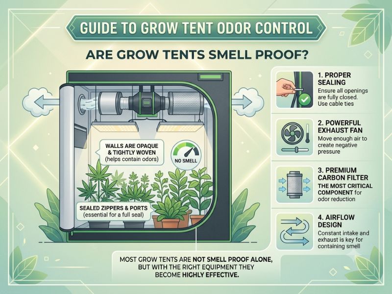 Are Grow Tents Smell Proof? How to Control Grow Tent Odors 