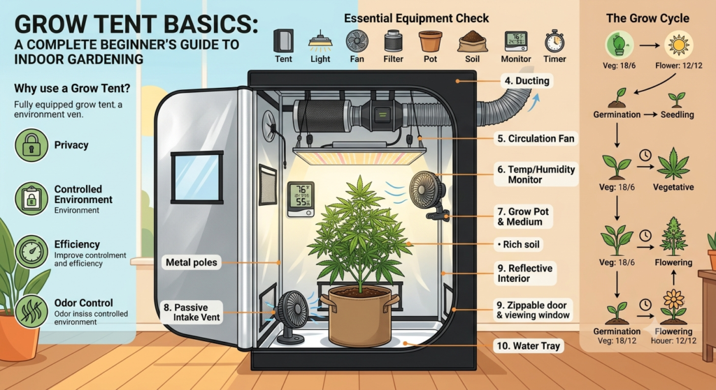 Grow Tent Basics A Complete Beginner's Guide