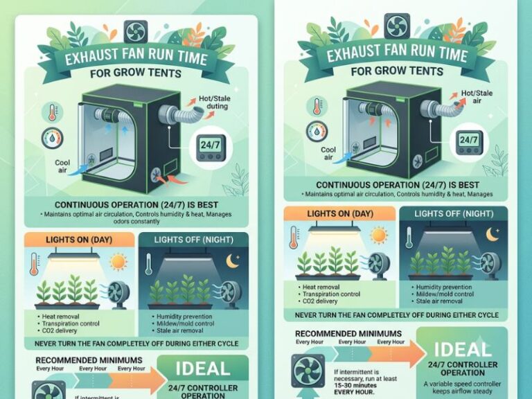 How Long Should an Exhaust Fan Run in a Grow Tent? 