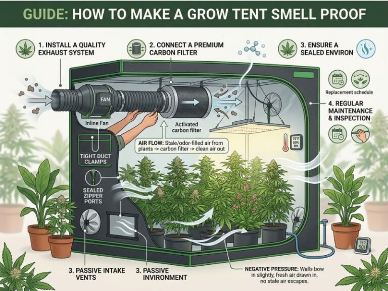 How to Make a Grow Tent Smell Proof: Complete Odor Guide 