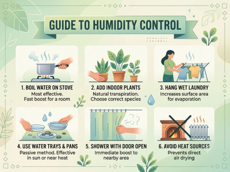 How to Raise Humidity Without a Humidifier: Simple Methods 