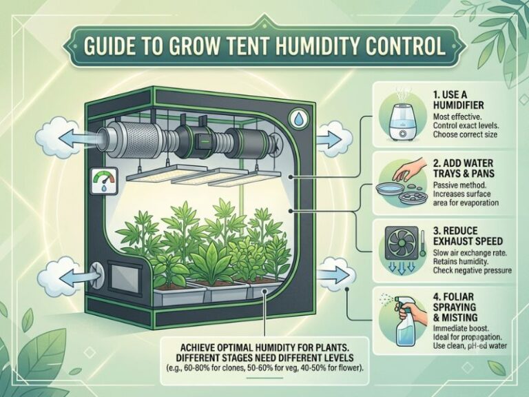 How to Raise Humidity in a Grow Tent: Complete Guide