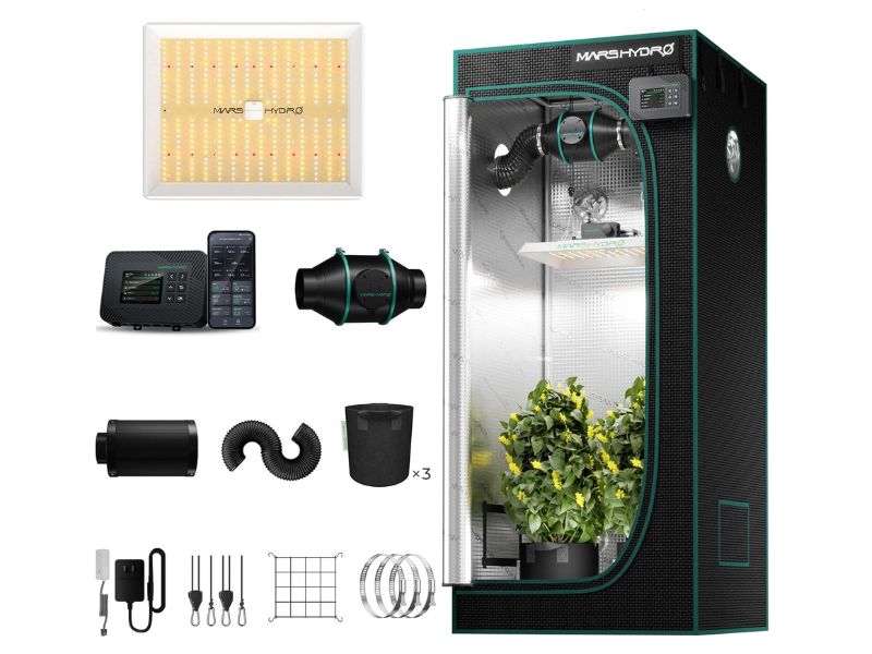 MARS HYDRO 32x32 Smart Grow Tent Kit – Best Compact Smart Kit