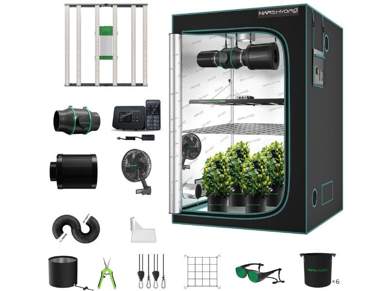 2.MARS HYDRO 4x4 Smart Grow Tent Kit – Best Smart 4x4 Package