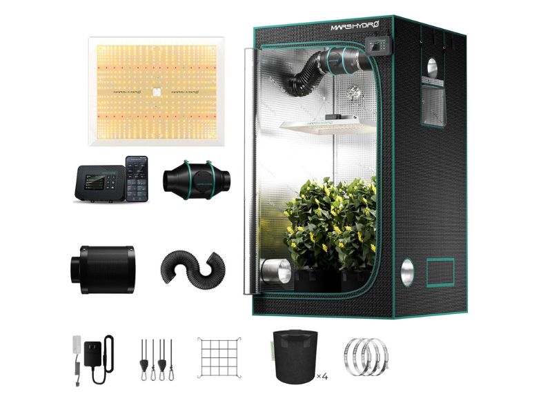 MARS HYDRO 4x4 Smart Grow Tent Kit – Best Smart All-in-One Option