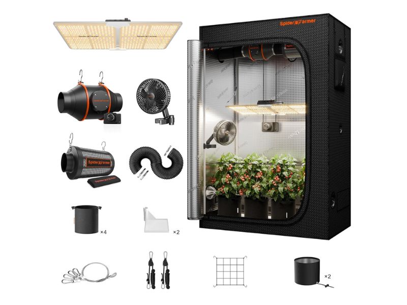 Spider Farmer SF2000 2x4 Grow Tent Kit – Best Complete Kit for Narrow Spaces