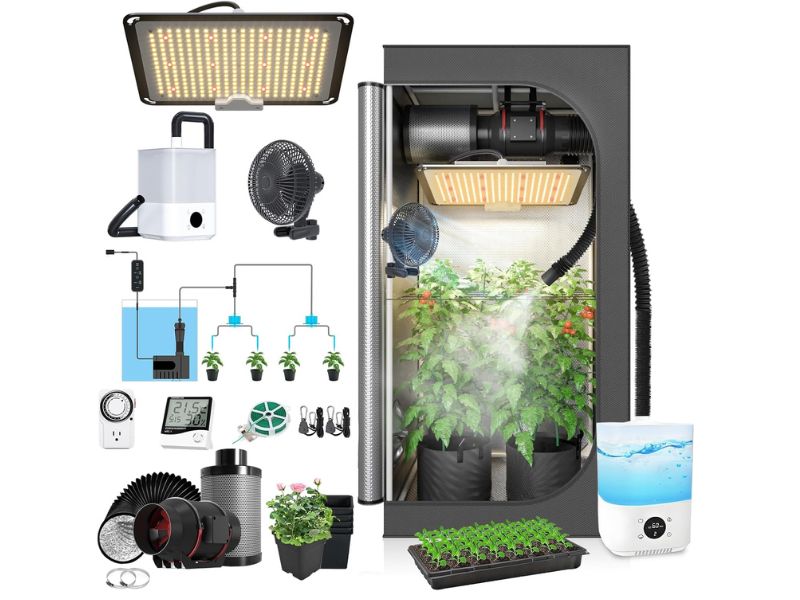 TopoGrow 2x2 Automated Grow Tent Kit – Best Accessory-Rich Small Kit