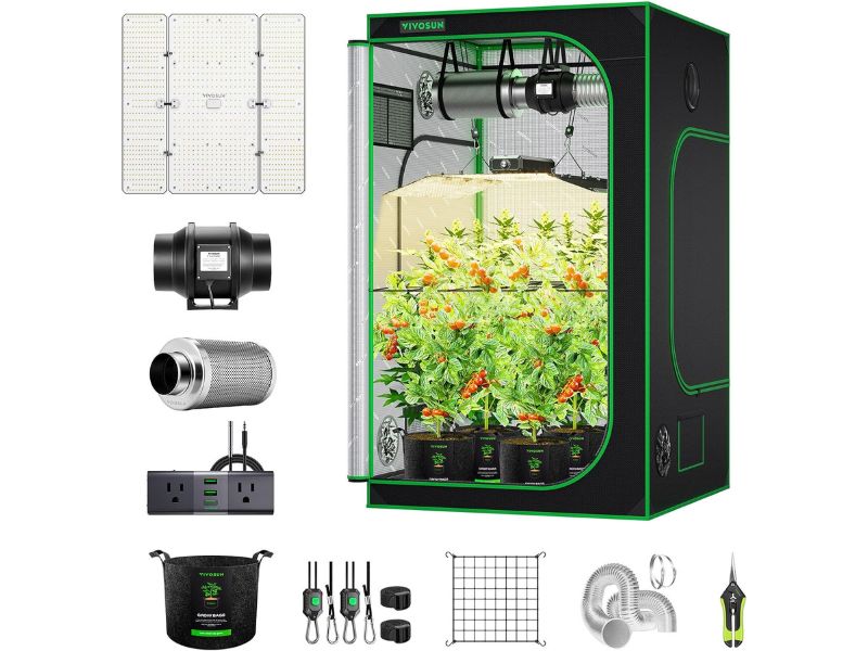 1. VIVOSUN 4x4 WiFi Grow Tent Kit – Best Overall for Beginners