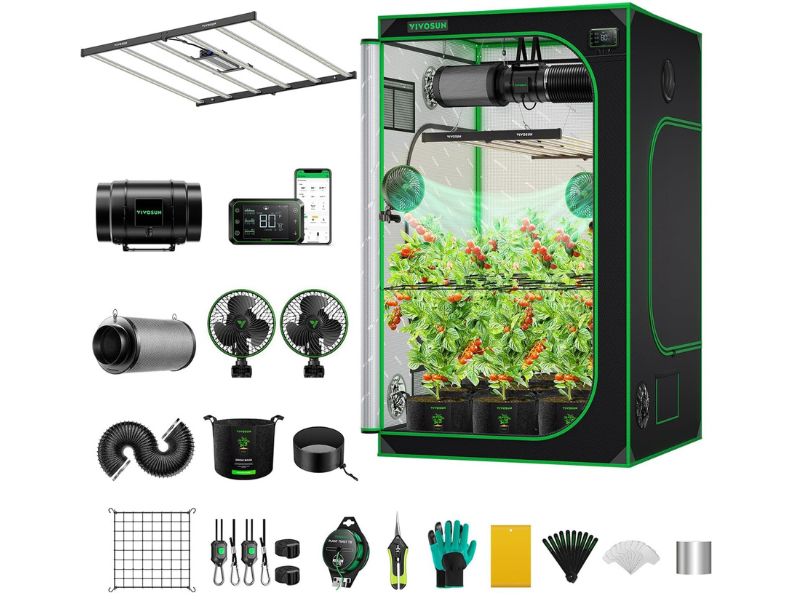 VIVOSUN GIY 5x5 Smart Grow Tent Kit – Best Large Connected System
