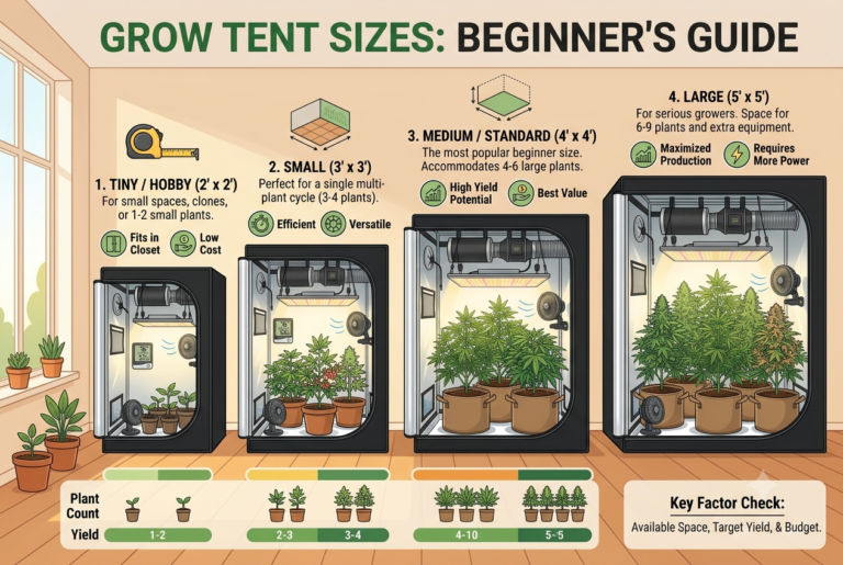 What Size Grow Tent Should You Buy Complete Beginner's Guide