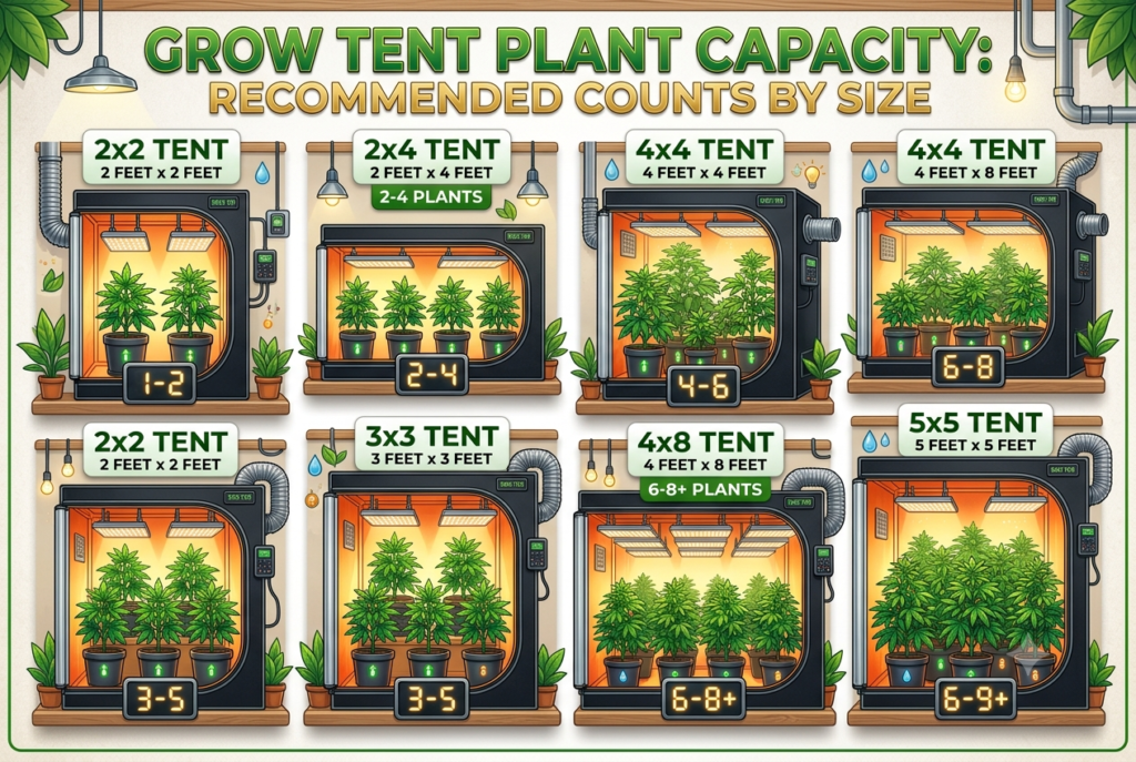 How Many Plants Can Fit in a Grow Tent?