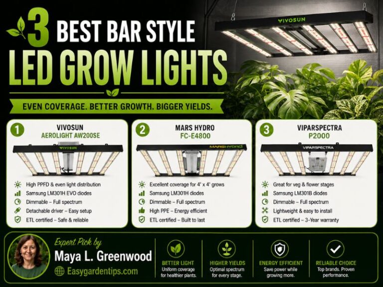 3 Best Bar Style LED Grow Lights: Flexible Indoor Coverage