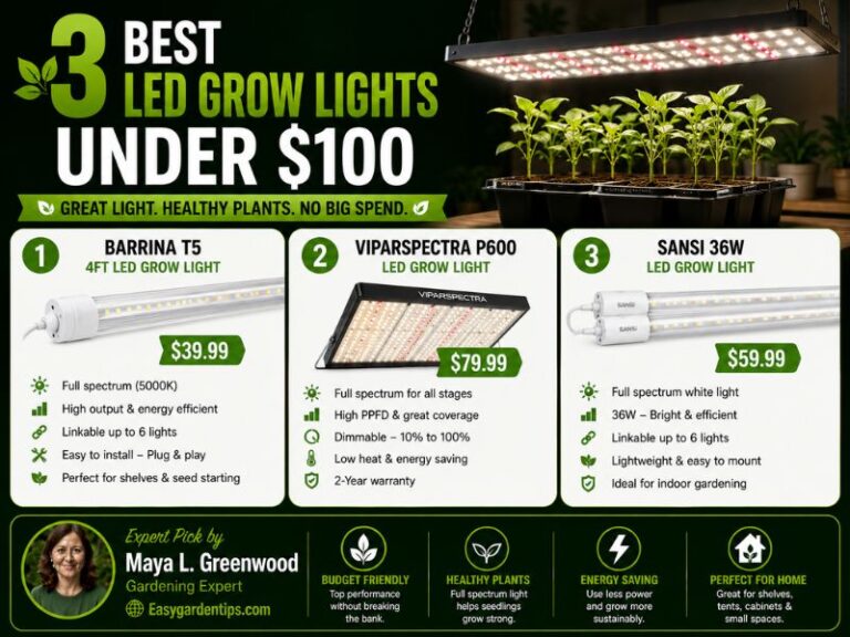 3 Best LED Grow Lights Under $100: Capable Options Compared