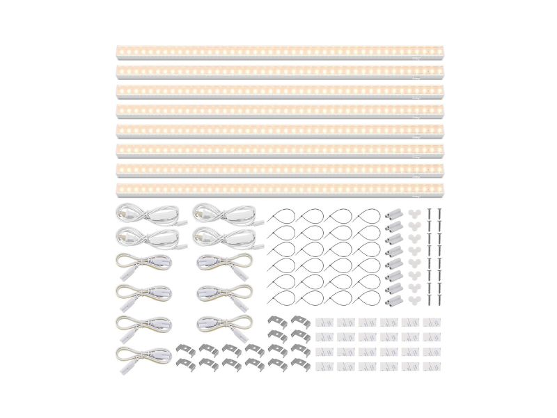 Barrina T5 2-Foot Full Spectrum Grow Lights, 8-Pack