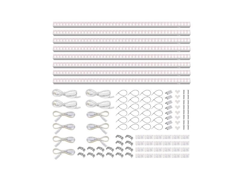 Barrina T5 2-Foot Full Spectrum LED Grow Lights, 8-Pack