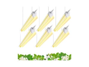 Barrina T8 2-Foot Full Spectrum LED Grow Lights, 6-Pack