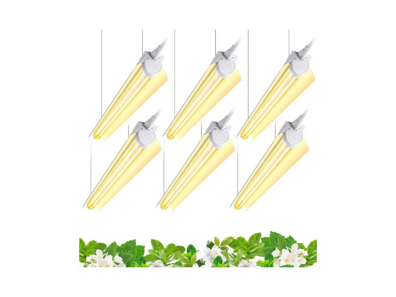 Barrina T8 2-Foot Full Spectrum LED Grow Lights, 6-Pack