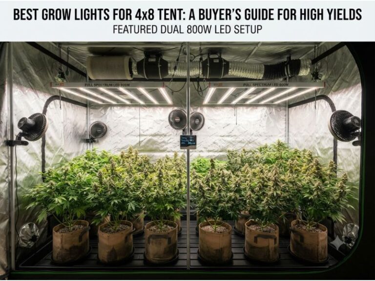 Best Grow Lights for 4x8 Tent: 3 High-Efficiency LED Systems