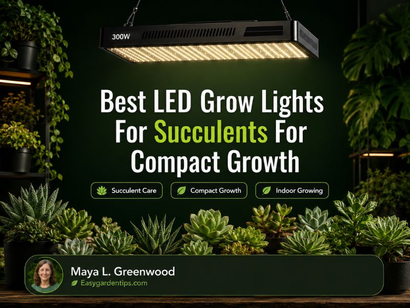 Best LED Grow Lights for Succulents for Compact Growth