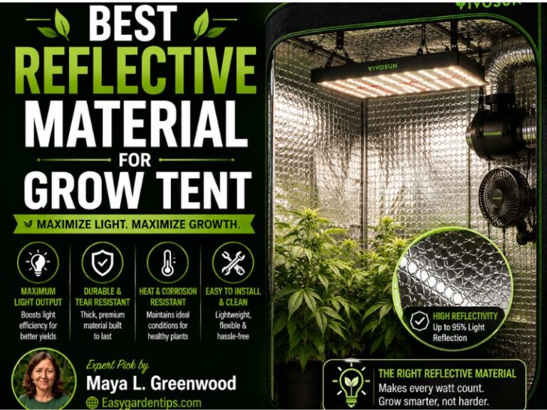 Best Reflective Material for Grow Tent: 3 Bright, Durable Picks