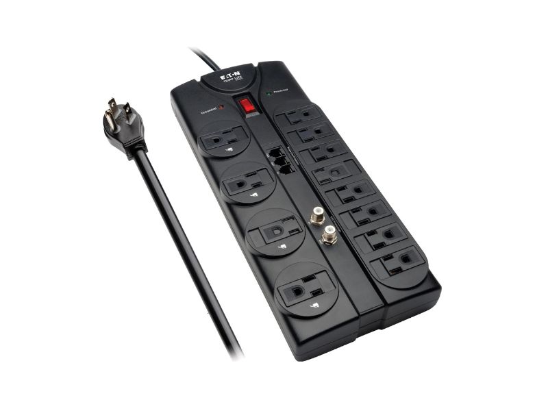  Eaton Tripp Lite TLP1208TELTV Surge Protector