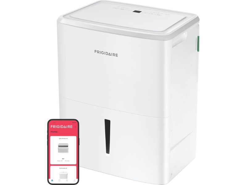 Frigidaire 22-Pint Wi-Fi Dehumidifier— Best Quiet Option