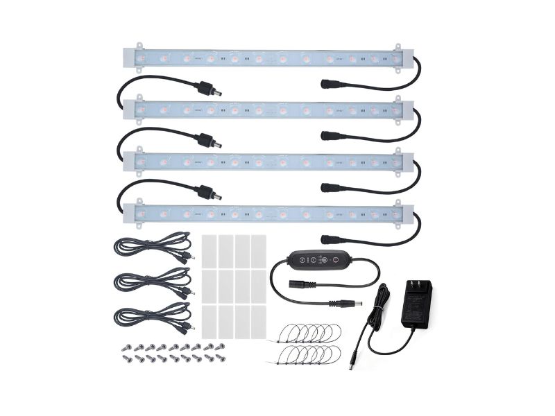  Litever 36W Full Spectrum White Grow Light Strip Kit
