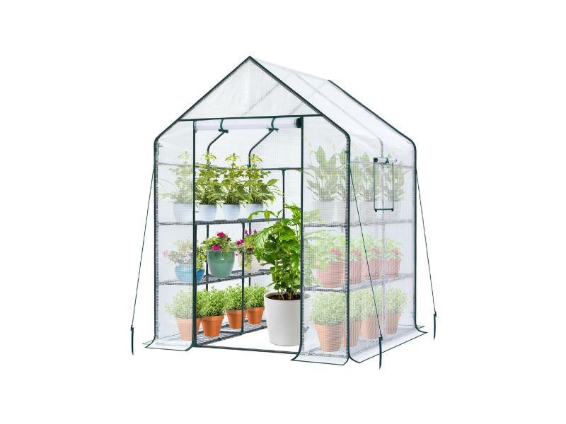 Ohuhu 3-Tier 12-Shelf Walk-In Greenhouse