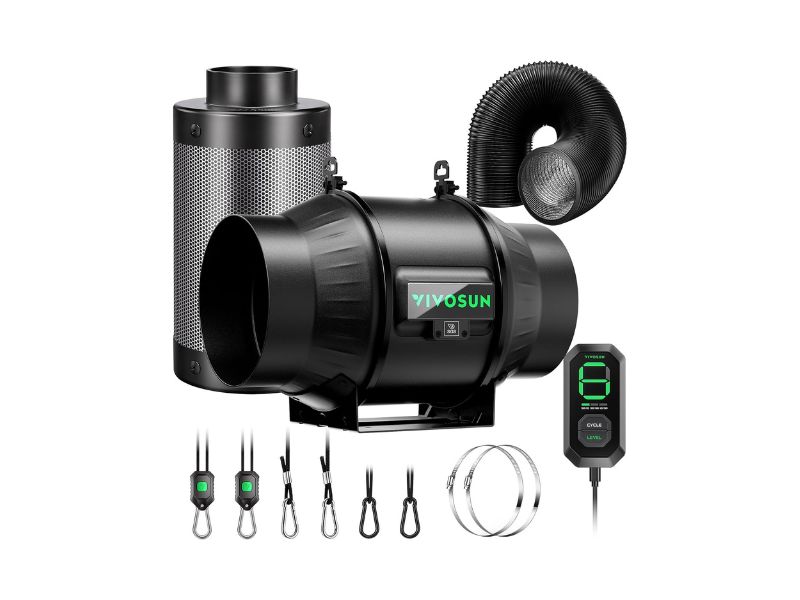 VIVOSUN AeroZesh T6 6-Inch Air Filtration Kit