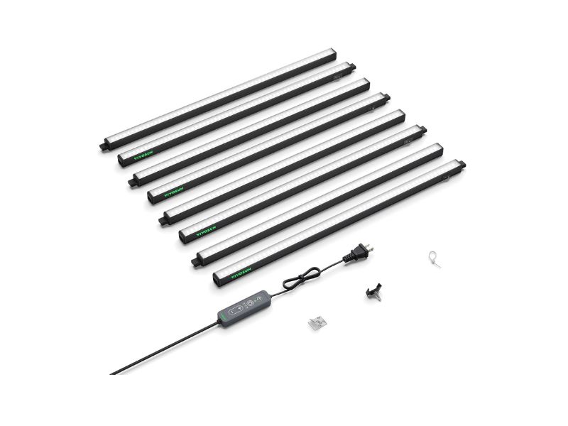 VIVOSUN T5 2-Foot Full Spectrum LED Grow Lights With Controller
