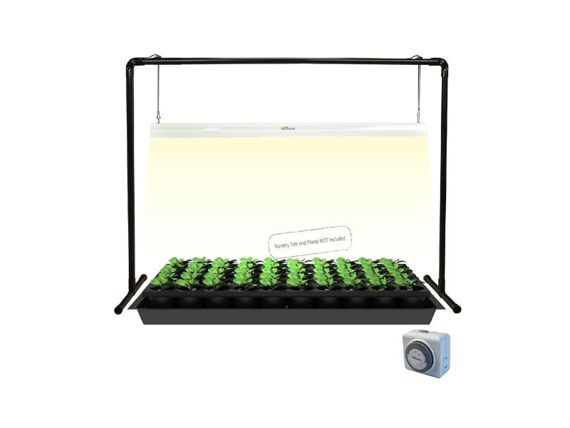 iGrowtek 2-Foot Full Spectrum LED Seedling Grow Light With Adjustable Stand