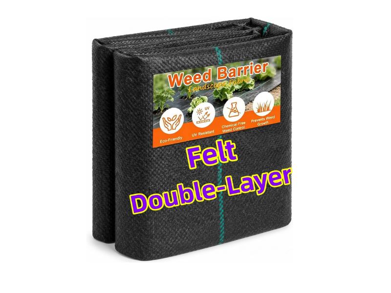 AMAGABELI GARDEN & HOME 5.8oz 3 x 50 Feet Weed Barrier Landscape Fabric- Best Heavy-Duty Residential Pick