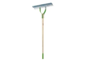 AMES 15-Inch Adjustable Thatch Rake - Best for Lawn Weed Cleanup