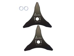 AR-PRO 10-Inch 3-Tooth Carbon Steel Brush Cutter Blades 2-Pack- Best Value