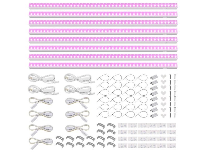 Barrina T5 4FT Pink Grow Lights 8-Pack