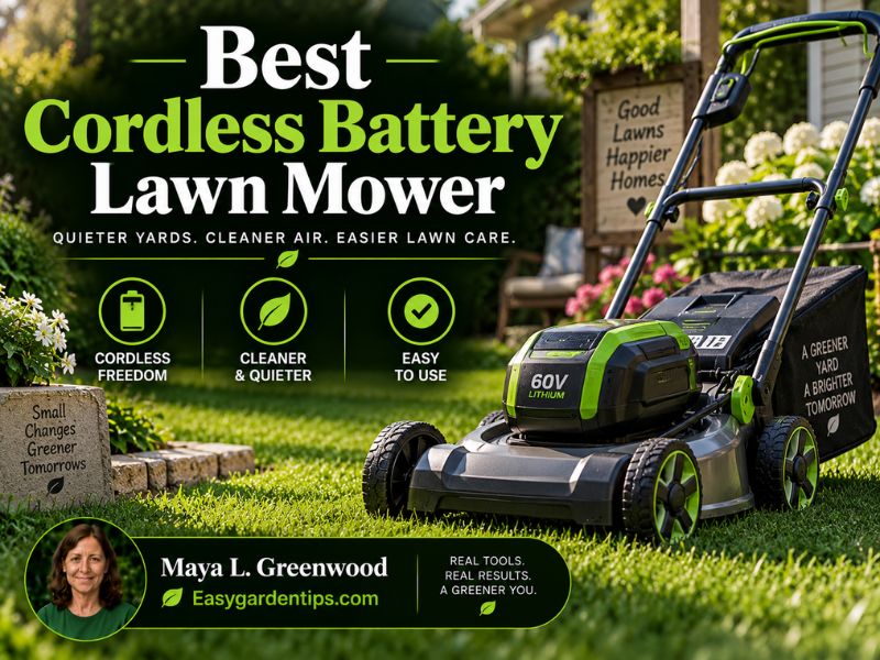 Best Cordless Battery Lawn Mower Picks for Easy Yard Care