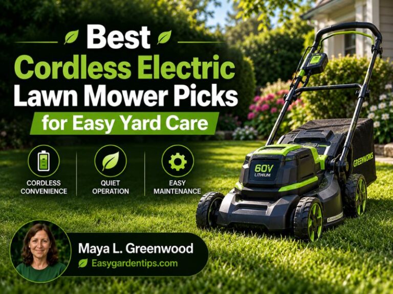 Best Cordless Electric Lawn Mower Picks for Easy Yard Care