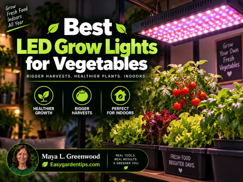 Best LED Grow Lights for Vegetables for Strong Indoor Growth