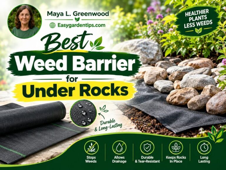 Best Weed Barrier for Under Rocks: Heavy-Duty Fabric Picks