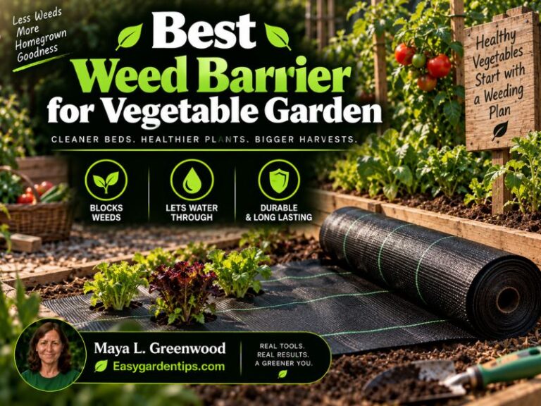 Best Weed Barrier for Vegetable Garden: Durable Top Picks