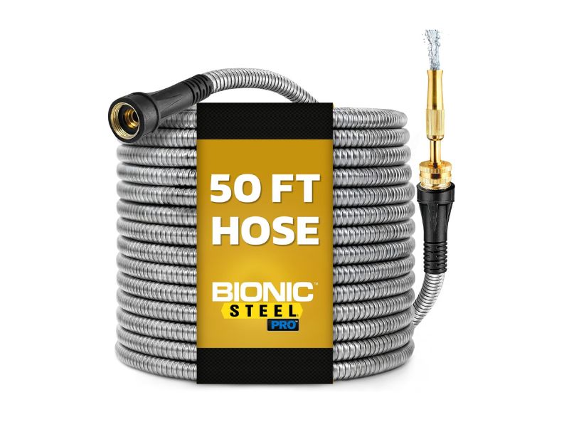 Bionic Steel PRO 50 Ft Metal Garden Hose- Best Metal Hose