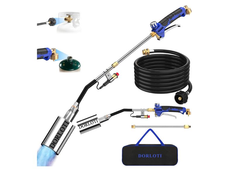 DORLOTI 33-Inch Propane Torch Weed Burner Kit- Best Complete Kit