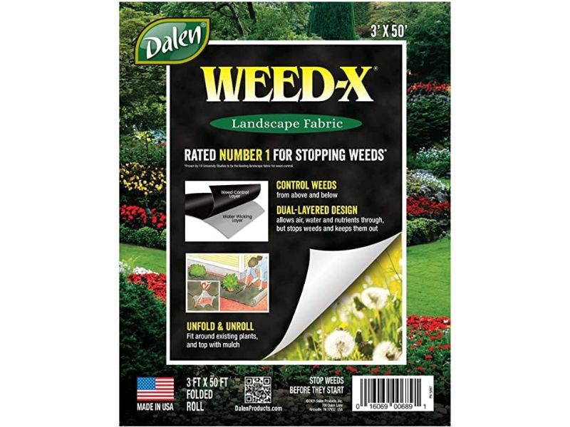 Dalen Weed-X Landscape Fabric 3FT x 50FT WS20-50F- Best Premium Weed Barrier