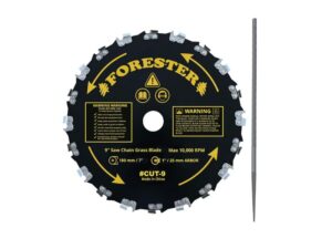 FORESTER 9-Inch 20-Tooth Chainsaw Brush Cutter Blade- Best Overall