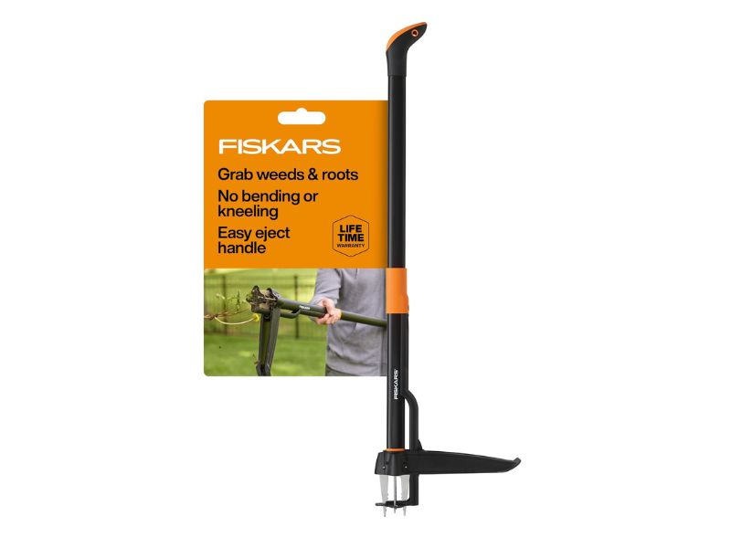 Fiskars 4-Claw Stand-Up Weed Puller- Best for Easy Weed Removal