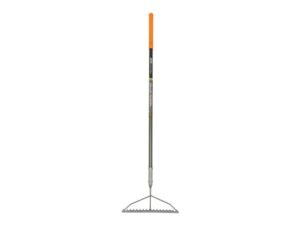 Fiskars 60-Inch Pro Garden Rake - Best for Garden Beds